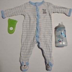 Carter's 6mo Blue Puppy Footies
